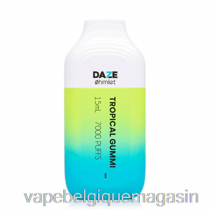 Vape Jetable 7 Daze Ohmlet 7000 0% Zéro Nicotine Jetable Tropical Gummi